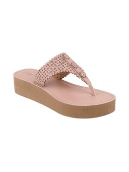Catwalk - Women Slip-On Sandals Heels - Beige
