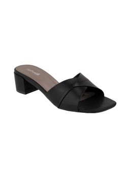 Catwalk - Women Slip-On Sandals Heels - Black