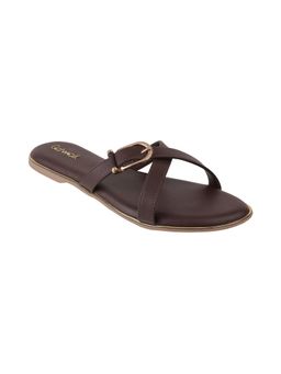Catwalk - Women Slip-On Flats - Brown