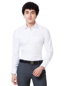 Park Avenue - Slim Fit Solid White Shirt
