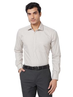Parx - Slim Fit Solid Light Fawn Shirt