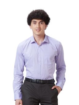 Park Avenue - Slim Fit Solid Medium Lavender Shirt