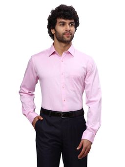 Raymond - Slim Fit Textured Medium Red Shirt