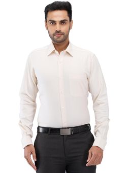 Raymond - Slim Fit Textured Medium Fawn Shirt