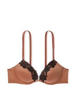 Victoria's Secret - Very Sexy Smooth Lace-Trim Push-Up Bra Brown