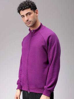 The Indian Garage Co - Men Purple Relaxed Fit High Neck Jacket