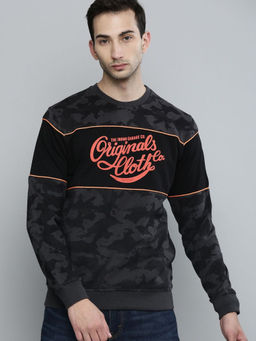 The Indian Garage Co - Men Grey Regular Fit Crew Neck Sweatshirt