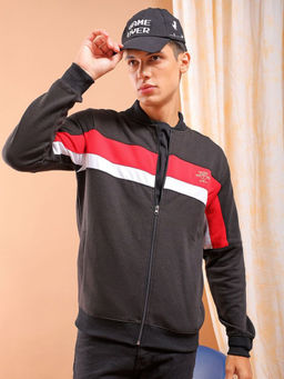 The Indian Garage Co - Men Black Slim Fit Front Open Jacket