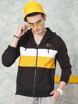 The Indian Garage Co - Men Black Slim Fit Front Open Jacket