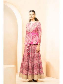 STUDIO BAGECHAA - Ruksaar Pink Maxi Dress (Set of 2)