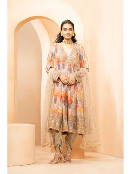 STUDIO BAGECHAA - Shahnara Multi-Color Anarkali (Set of 3)