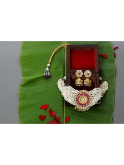 TIZORA - Pachi Kundan Choker Set