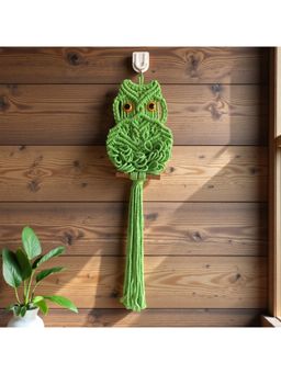 Sun Mun Decors - White Premium Macrame Owl Décor