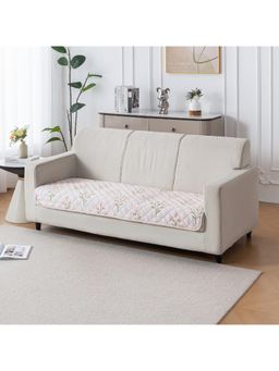 House of Quirk - Printed Quilted Anti Slip Couch Protector Gulbahar Four Seater Sofa cover