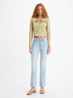 Levi's - Womens 501 Blue Regular Fit Jeans