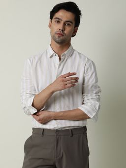 Rare Rabbit - Beige Casual Shirts