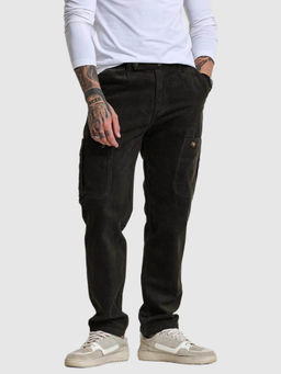 Snitch - Men Olive Solid Cargo