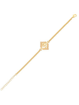 Voylla - Gold Tone Auspicious OM Rakhi