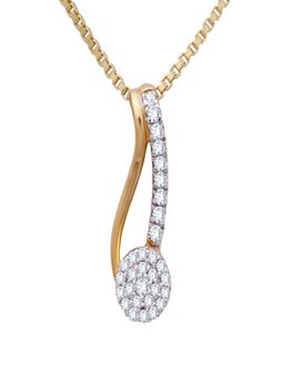WHP Jewellers - Linear Diamond Chain and Moon Pendant