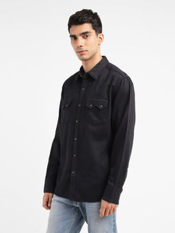 Levi's - Men Black Solid Regular Fit Casual Shirt