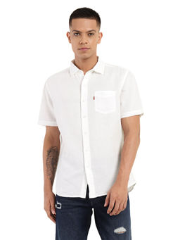 Levi's - Men White Solid Regular Fit Casual Shirt