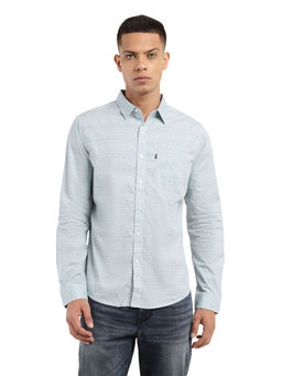 Levi's - Men Blue Printed Regular Fit Casual Shirt