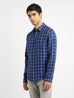 Levi's - Men Blue Checks Regular Fit Casual Shirt
