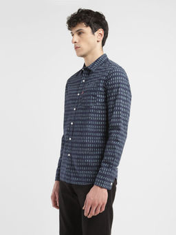 Levi's - Men Navy Blue Printed Regular Fit Casual Shirt