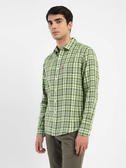 Levi's - Men Green Checks Regular Fit Casual Shirt