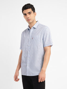 Levi's - Men Blue Printed Regular Fit Casual Shirt
