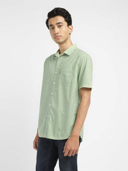 Levi's - Men Green Printed Regular Fit Casual Shirt
