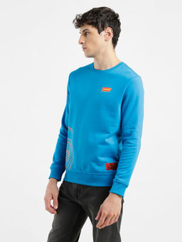 Levi's - Men Blue Graphic Regular Fit Sweatshirt