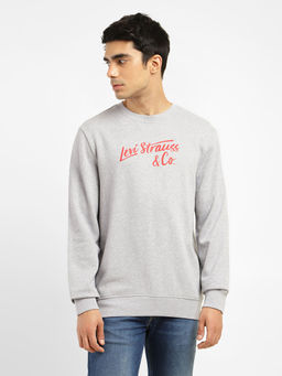 Levi's - Men Grey Solid Regular Fit Sweatshirt