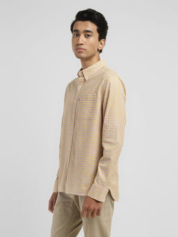 Levi's - Men Yellow Checks Regular Fit Casual Shirt