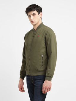Levi's - Men Olive Solid Regular Fit Bomber Jacket