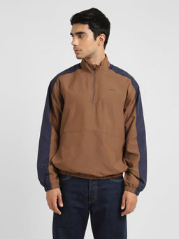Levi's - Men Brown Colorblock Regular Fit Bomber Jacket