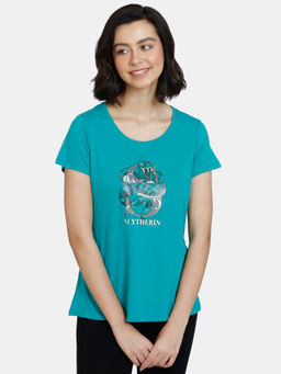 Zivame - Harry Potter Knit Cotton Top - Sporting - Green