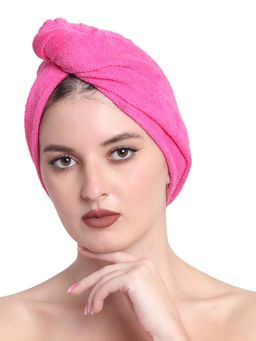 Creeva - Pink Luxury Cotton Hair Wrap Towel