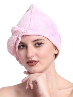 Creeva - Baby Pink Luxury Cotton Hair Wrap Towel