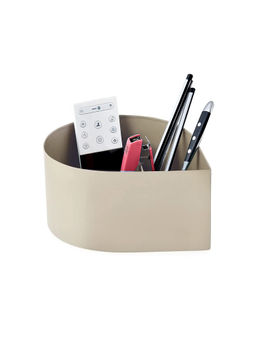 Living With Elan - Drop All In One Multifunctional Office Supplies Desk Organizer Beige
