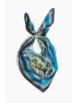 H&M - Women Turquoise Patterned Scarf