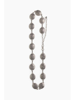 H&M - Women Silver Metal-Disc Belt