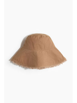 H&M - Women Beige Cotton Bucket Hat