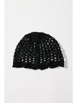 H&M - Women Black Crochet-Look Hat
