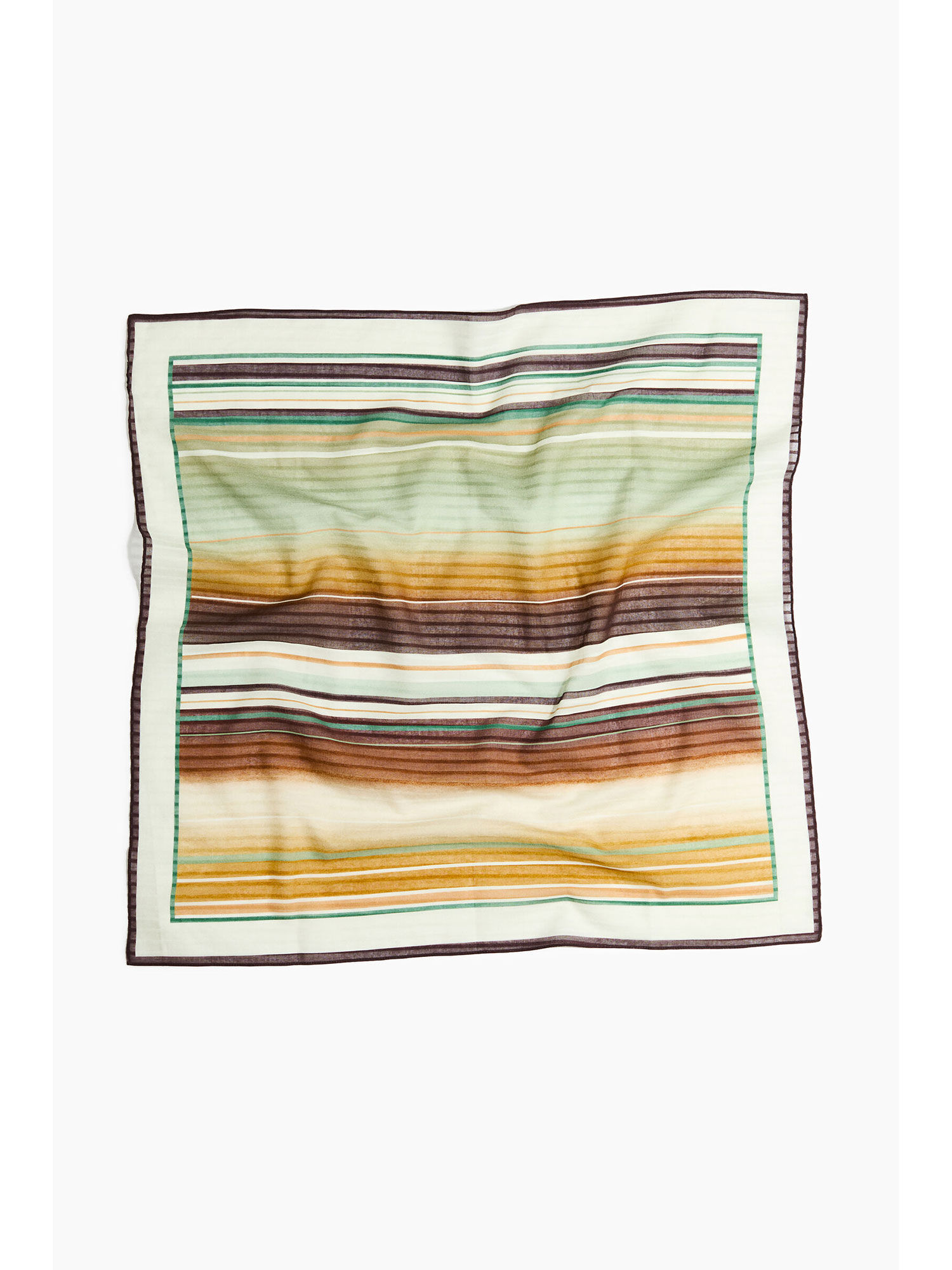 h&m Women Orange Printed Cotton Scarf-picture-11