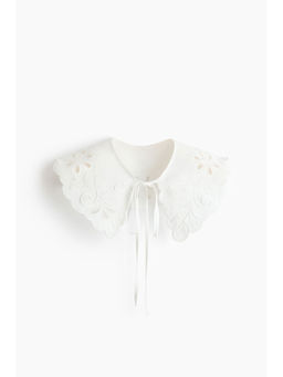 H&M - Women White Broderie Anglaise Collar