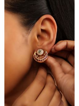 Biba - Women Multi-Color Assorted Brass Stud Earrings