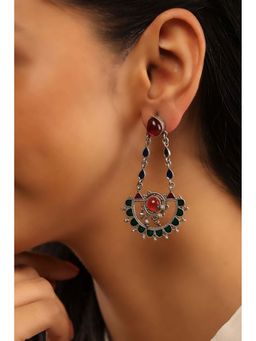 Biba - Women Multi-Color Brass Drop Earrings