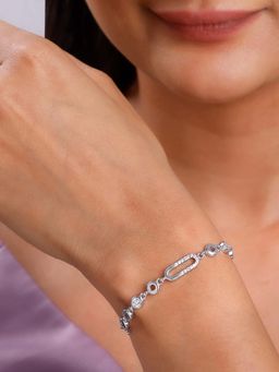 GIVA - Women 925 Silver Switch Bracelet