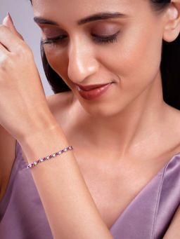 GIVA - Women 925 Silver Pink Luminous Bracelet